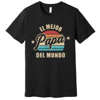 El Mejor Papá Del Mundo Para Dia Del Padre Vintage Retro Premium T-Shirt