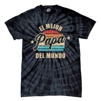 El Mejor Papá Del Mundo Para Dia Del Padre Vintage Retro Tie-Dye T-Shirt