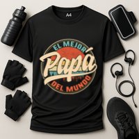 El Mejor Papa Del Mundo CumpleañOs Regalo Del DíA Del Padre Cooling Performance Crew T-Shirt