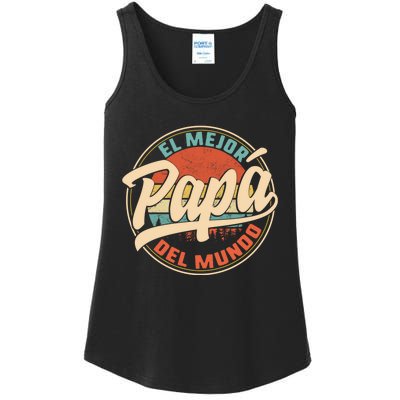 El Mejor Papa Del Mundo CumpleañOs Regalo Del DíA Del Padre Ladies Essential Tank