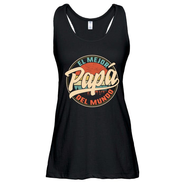 El Mejor Papa Del Mundo CumpleañOs Regalo Del DíA Del Padre Ladies Essential Flowy Tank