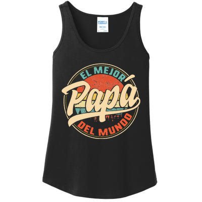 El Mejor Papa Del Mundo cumpleaños regalo del día del padre Ladies Essential Tank