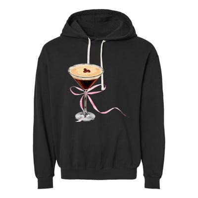 Espresso Martini P.I.N.K Bow Garment-Dyed Fleece Hoodie