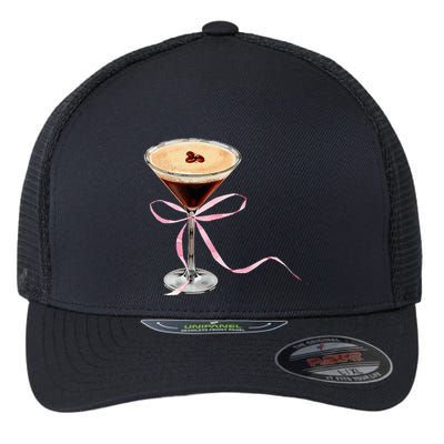 Espresso Martini P.I.N.K Bow Flexfit Unipanel Trucker Cap