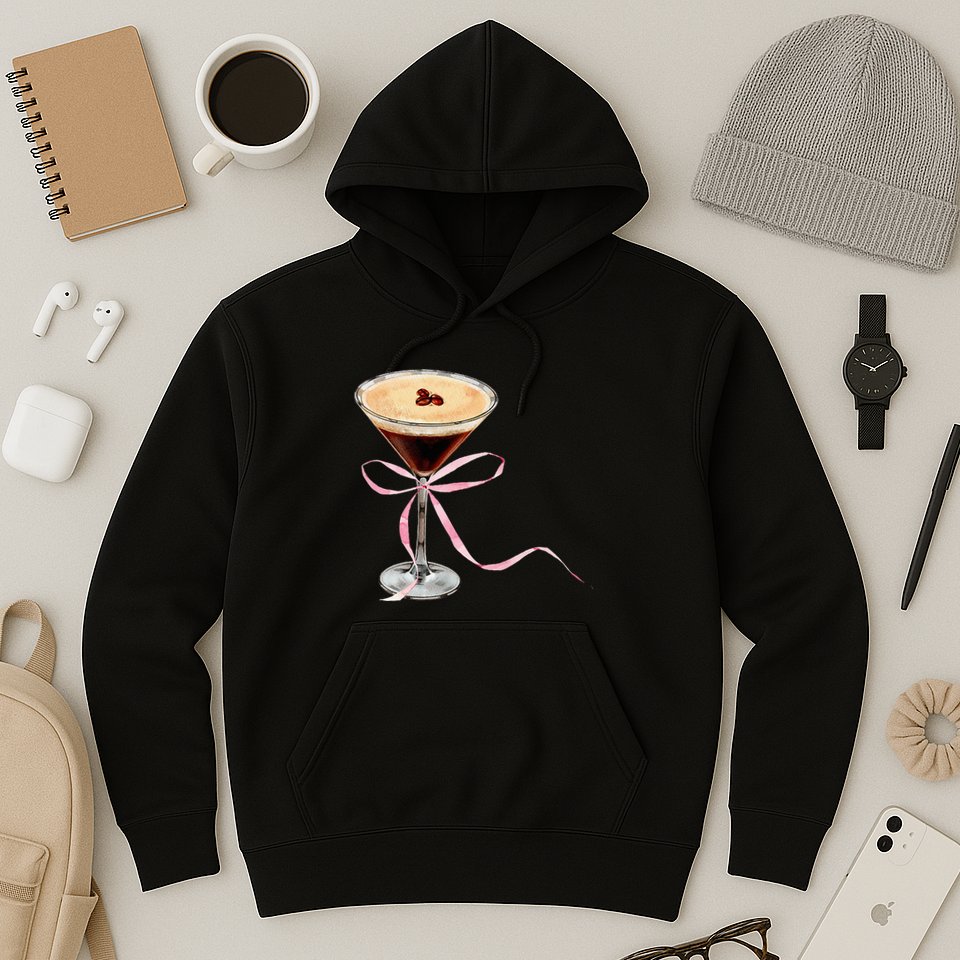 Espresso Martini P.I.N.K Bow Hoodie