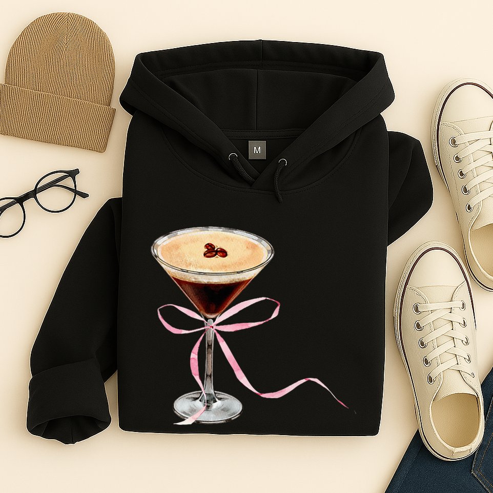 Espresso Martini P.I.N.K Bow Hoodie