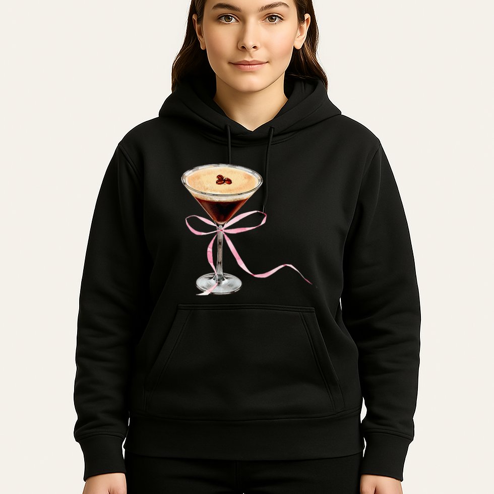 Espresso Martini P.I.N.K Bow Hoodie