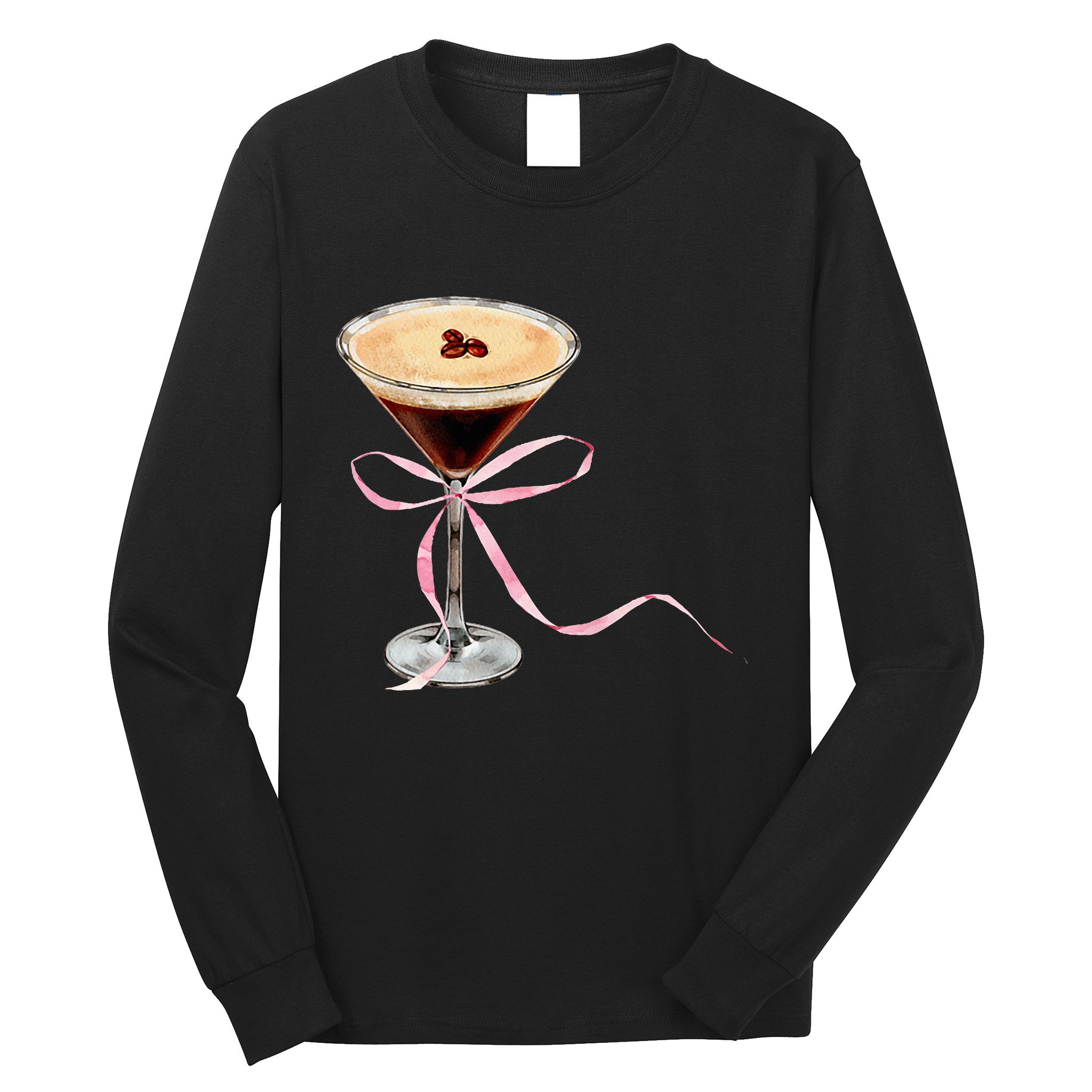Espresso Martini P.I.N.K Bow Long Sleeve Shirt