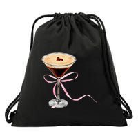 Espresso Martini P.I.N.K Bow Drawstring Bag