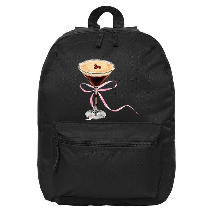 Espresso Martini P.I.N.K Bow 16 in Basic Backpack