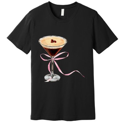 Espresso Martini P.I.N.K Bow Premium T-Shirt