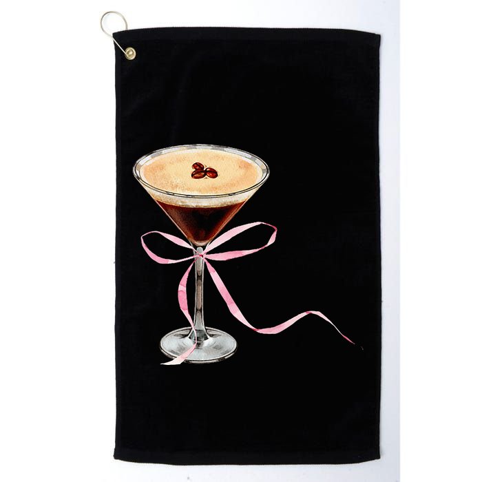 Espresso Martini P.I.N.K Bow Golf Towel