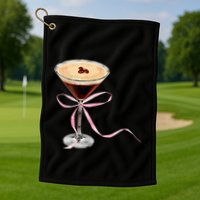 Espresso Martini P.I.N.K Bow Golf Towel