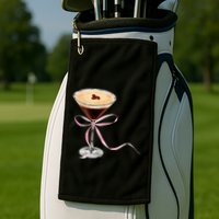 Espresso Martini P.I.N.K Bow Golf Towel