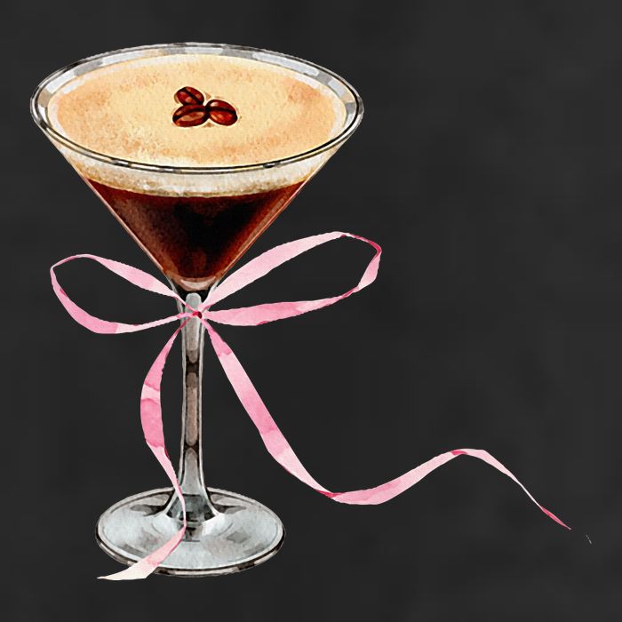 Espresso Martini P.I.N.K Bow Golf Towel