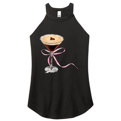 Espresso Martini P.I.N.K Bow Women's Perfect Tri Rocker Tank