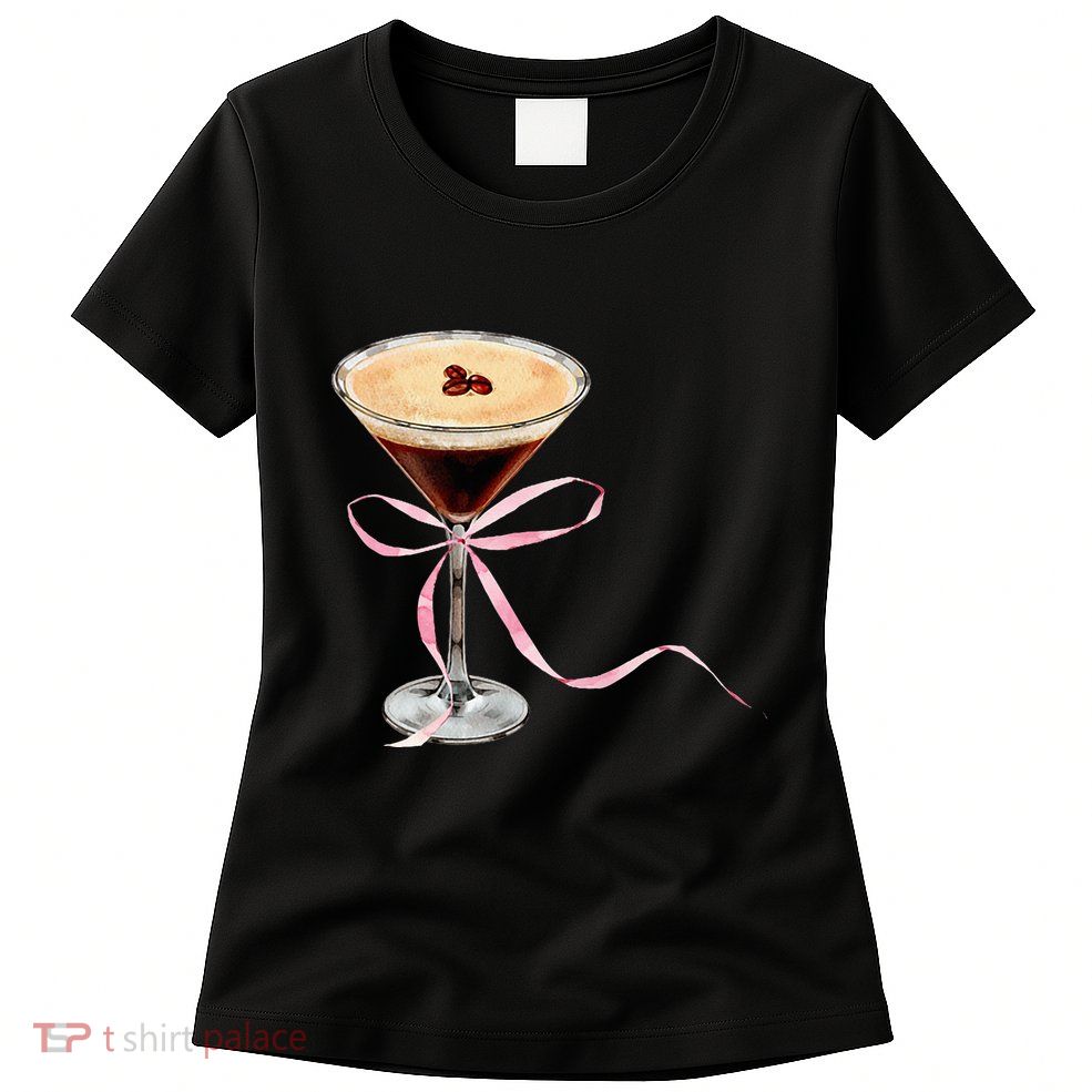 Espresso Martini P.I.N.K Bow Womens T-Shirt