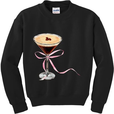 Espresso Martini P.I.N.K Bow Kids Sweatshirt