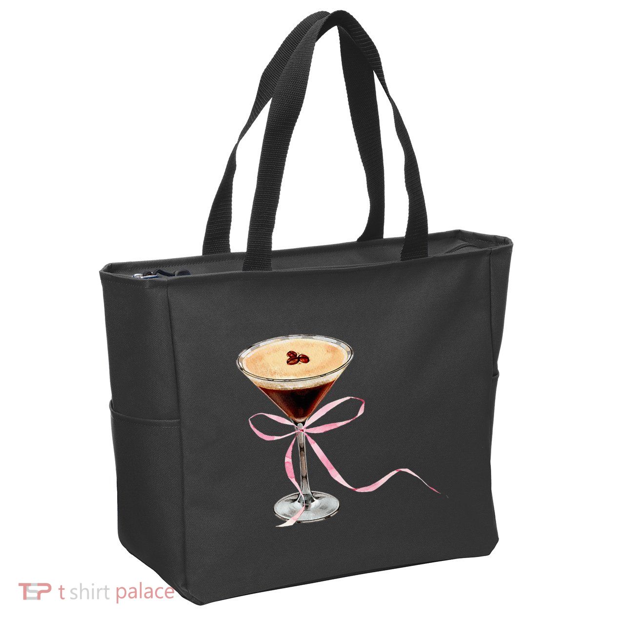 Espresso Martini P.I.N.K Bow Zip Tote Bag