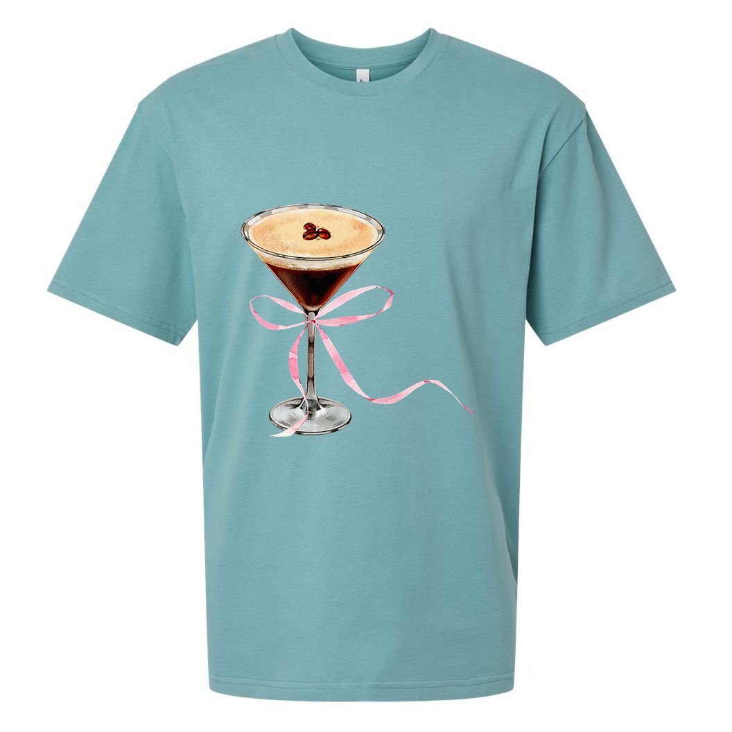 Espresso Martini P.I.N.K Bow Sueded Cloud Jersey T-Shirt