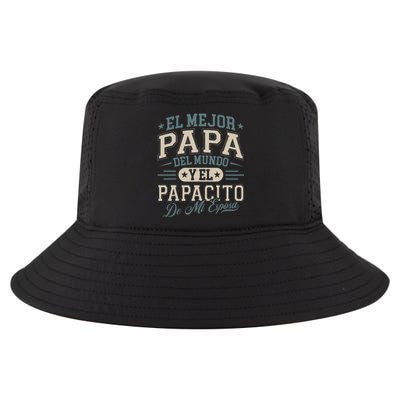 El Mejor Papa Del Mundo Camiseta En Espanol Padre Latino Cool Comfort Performance Bucket Hat