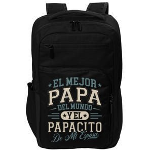 El Mejor Papa Del Mundo Camiseta En Espanol Padre Latino Impact Tech Backpack