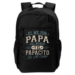 El Mejor Papa Del Mundo Camiseta En Espanol Padre Latino Daily Commute Backpack