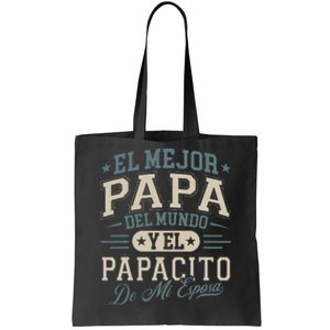 El Mejor Papa Del Mundo Camiseta En Espanol Padre Latino Tote Bag