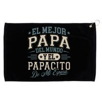 El Mejor Papa Del Mundo Camiseta En Espanol Padre Latino Grommeted Golf Towel