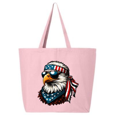 Eagle Mullet Patriotic 4th Of July Patriot Usa American Flag 25L Jumbo Tote