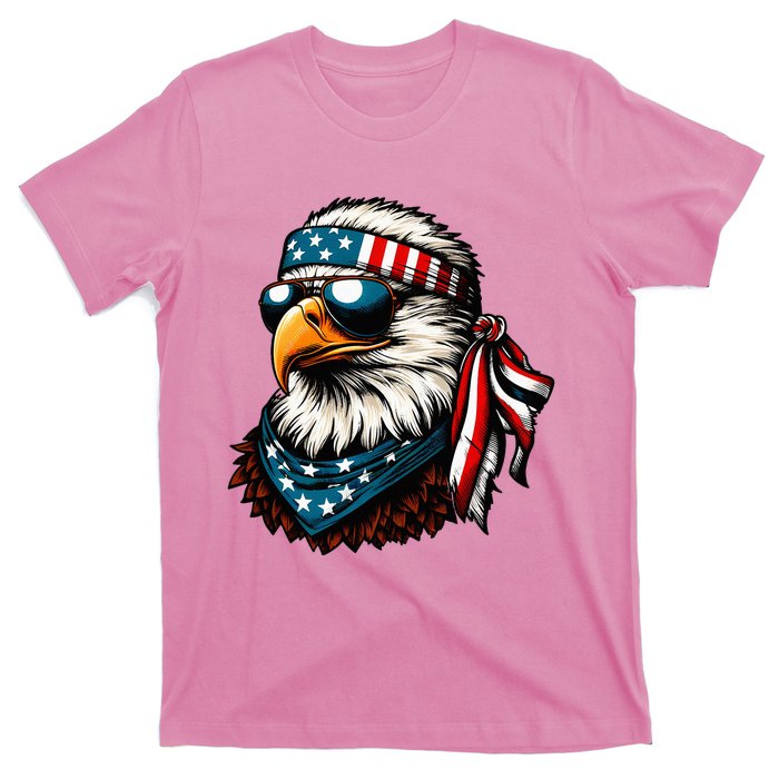 Eagle Mullet Patriotic 4th Of July Patriot Usa American Flag T-Shirt