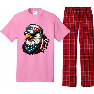 Eagle Mullet Patriotic 4th Of July Patriot Usa American Flag Pajama Set