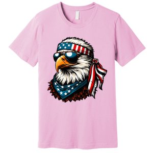 Eagle Mullet Patriotic 4th Of July Patriot Usa American Flag Premium T-Shirt