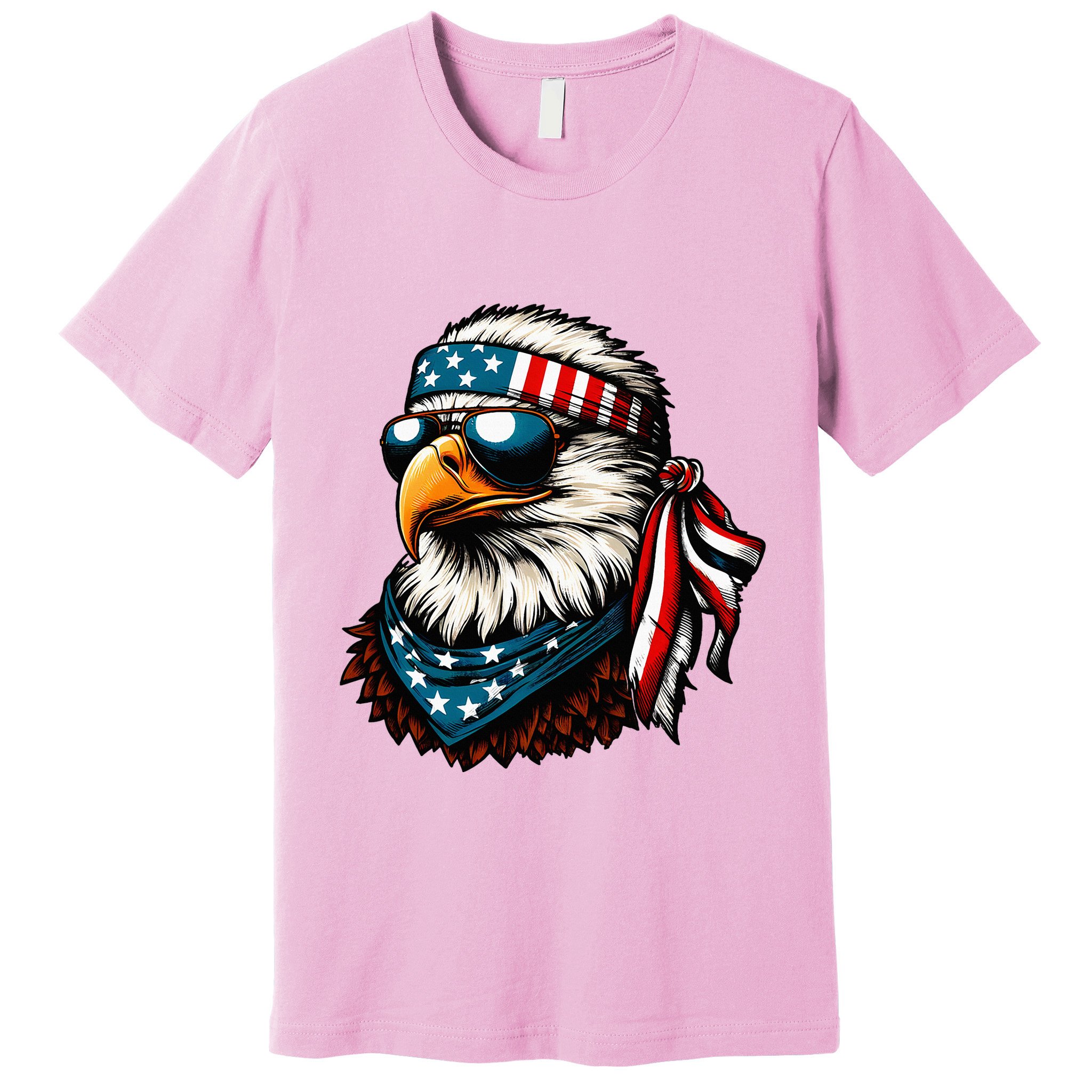 Eagle Mullet Patriotic 4th Of July Patriot Usa American Flag Premium T-Shirt