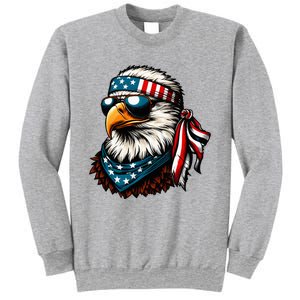 Eagle Mullet Patriotic 4th Of July Patriot Usa American Flag Sweatshirt