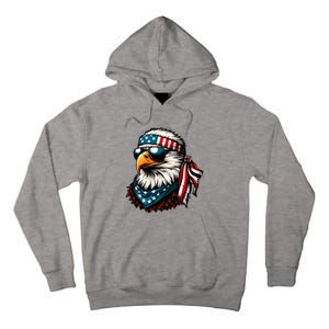 Eagle Mullet Patriotic 4th Of July Patriot Usa American Flag Tall Hoodie