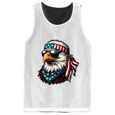 Eagle Mullet Patriotic 4th Of July Patriot Usa American Flag Mesh Reversible Basketball Jersey Tank