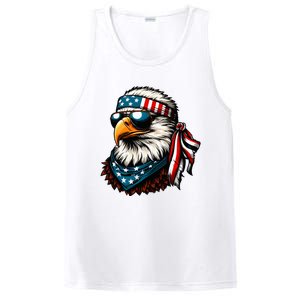 Eagle Mullet Patriotic 4th Of July Patriot Usa American Flag PosiCharge Competitor Tank