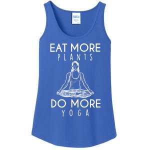 Eat More Plants Do More Yoga Funny Gift Ladies Essential Tank