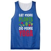 Eat More Plants Do More Yoga Humor Joke Tee For Vegetarians Great Gift Mesh Reversible Basketball Jersey Tank