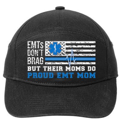 EMT Mom Proud Emergency Medical Technician Mama 7-Panel Snapback Hat