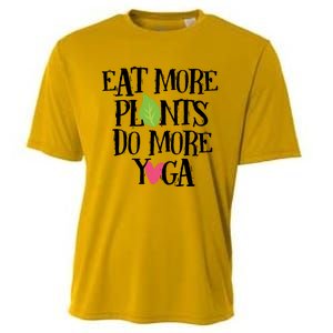 Eat More Plants Do More Yoga Vegan Workout Cute Gift Cooling Performance Crew T-Shirt