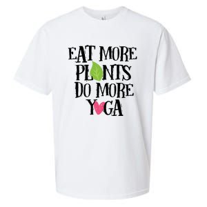 Eat More Plants Do More Yoga Vegan Workout Cute Gift Sueded Cloud Jersey T-Shirt