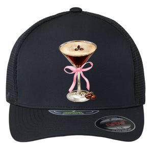 Espresso Martini P.I.N.K Bow Flexfit Unipanel Trucker Cap