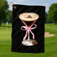 Espresso Martini P.I.N.K Bow Golf Towel