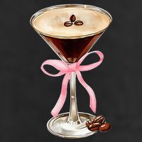Espresso Martini P.I.N.K Bow Golf Towel