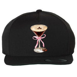 Espresso Martini P.I.N.K Bow Wool Snapback Cap