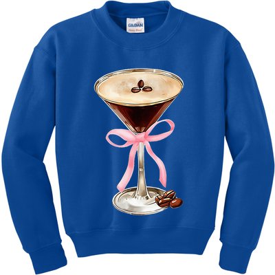 Espresso Martini P.I.N.K Bow Kids Sweatshirt