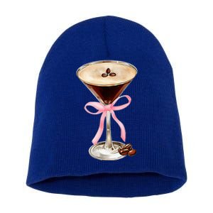 Espresso Martini P.I.N.K Bow Short Acrylic Beanie