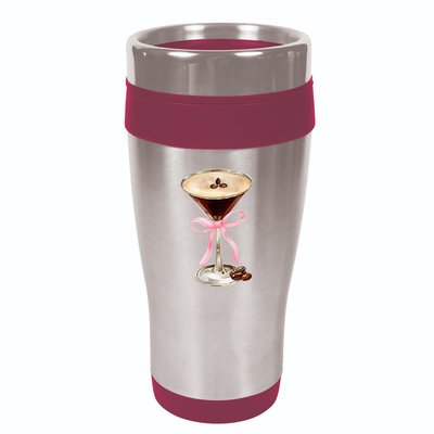Espresso Martini P.I.N.K Bow 16oz Travel Tumbler